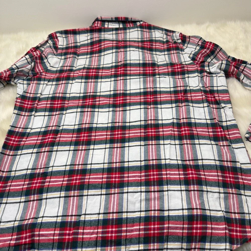 Gap + Pendleton‎ | Flannel Plaid Button Down Long Sleeve Pajama Shirt - Picture 7 of 9